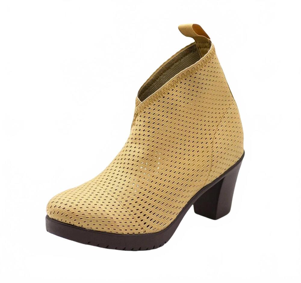 NEW CHARLESTON SHOE CO. women's torino boot in tan mesh